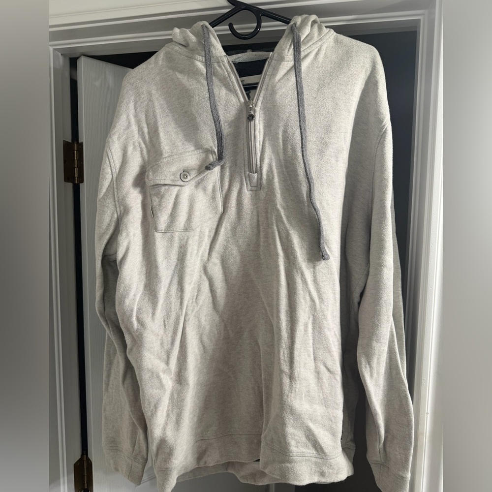 Linksoul Light Gray Zip Up Sweater